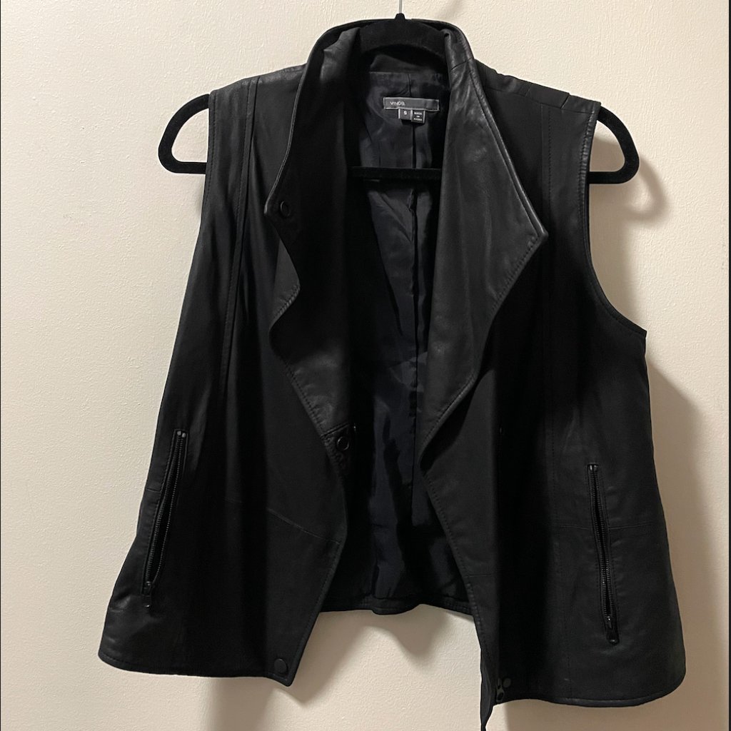Vince Paper Genuine Leather Vest